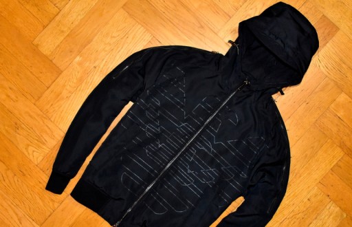 Emporio Armani _Micro Canvas Zip Up Jkt _ Oryginalna Kurtka _Duże Logo ...