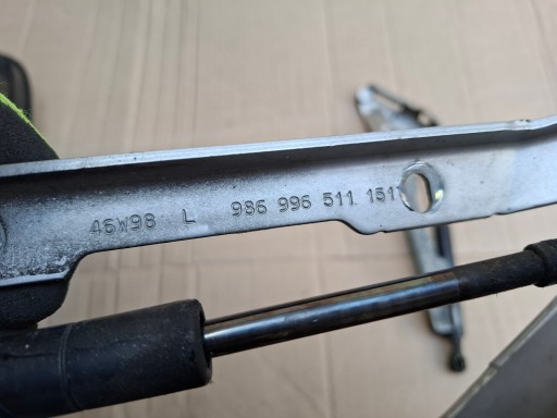 PORSCHE BOXSTER S 986 Charnière du capot Gauche Droite 986996511152 986996511151