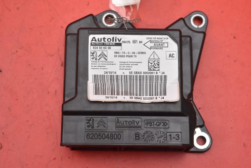 modulo SENSOR airbag airbag 9807568180 PEUGEOT 308 2 II T9 13-17