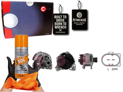 CASCAL15379AS#ECS-PCP+K - Генератор 12v 110a casco #petrolhead pro+ kit4