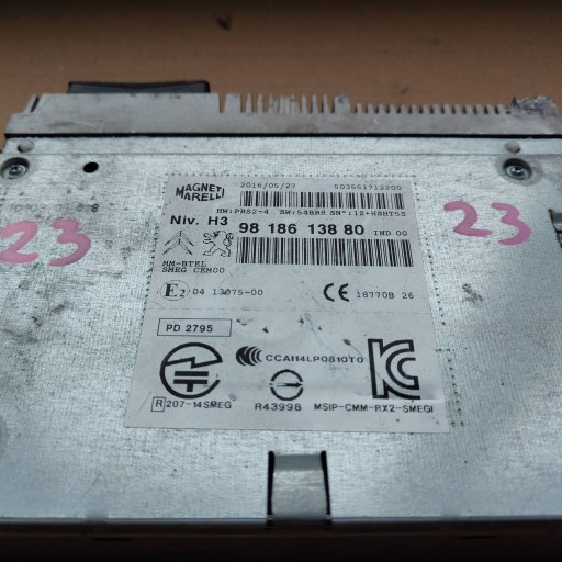Stacja multimedialna Citroen C4 Cactus 9818613880