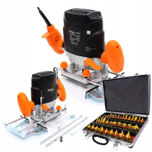 МАРШРУТНО-ФРЕЗЕРНЫЙ СТАНОК ДЛЯ ДЕРЕВА 6 мм 8 мм, 1900 Вт, РЕГУЛИРОВКА ОБ/МИН +35 РЕЗЦОВ