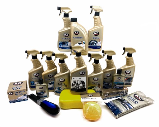 K2 косметика для ухода за автомобилем набор из 18 частей