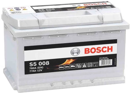 АККУМУЛЯТОР BOSCH SILVER S5008 77AH 780A изображение 1