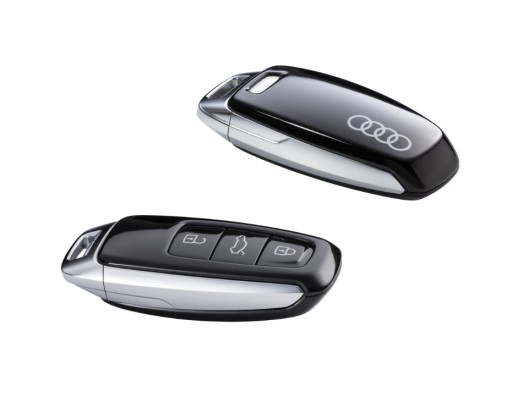 ЧЕХОЛ ДЛЯ КЛЮЧЕЙ AUDI С КОЛЬЦАМИ ЧЕРНЫЙ