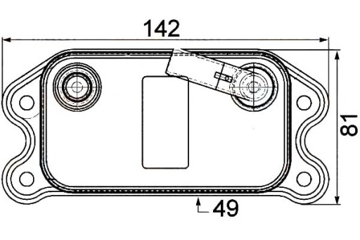 8MO 376 - МАСЛООХОЛОДЖУВАЧ HELLA VOLVO C30 T5