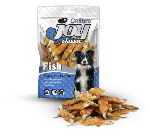 CALIBRA JOY DOG CLASS FISH&CHICKEN SLICE 80 G