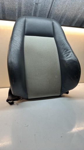 backrest side seat driver´s SAAB 93 9-3 II pol leather grey jasny welur