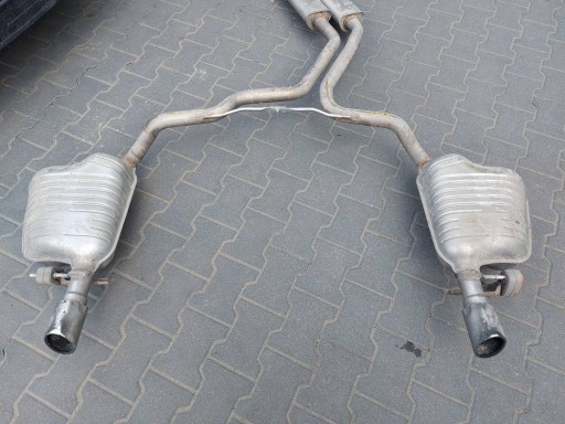 muffler, exhaust central + KONCOWY AUDI A6 C6 3.2 V6