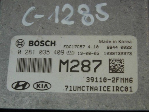 Kia Sorento III 2.2 CRDI 2019 computer 0281035409