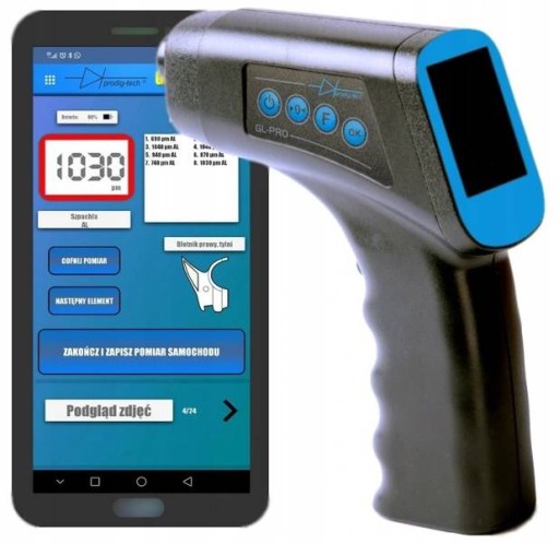 Вимірювач лакофарбового покриття GL-Pro-SMART-PHAS Android / iOS