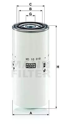 Mann-Filter WD 10 018 фільтр, робоча Сантехніка