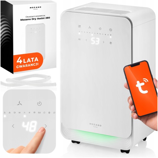 СУШИЛЬНИК ПОВІТРЯ 12 Л/24 ГОД ПОГЛИНАЧ ВОЛОГІ + ТАЙМЕР ГІГРОСТАТ WIFI