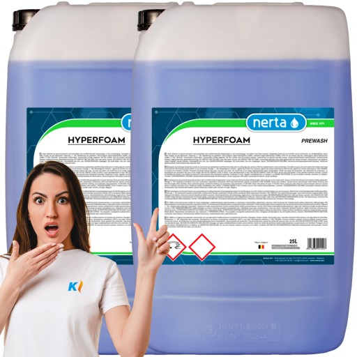 NERTA HYPERFOAM АКТИВНА ПІНА ДЛЯ МИТКИ АВТОМОБІЛІВ ТА ВАНТАЖНИХ АВТОМОБІЛІВ 2x 25L СИЛЬНА