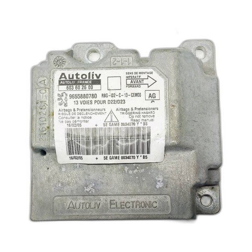 modulo airbag airbag Peugeot 407 SW 2.0 HDI 9655880780