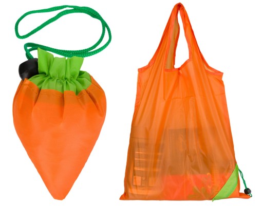 Skladacia nákupná taška, vo forme ovocia/zeleniny