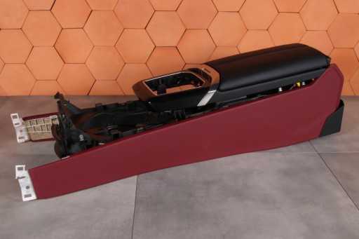 BMW 7 G70 TUNEL central armrest BURGUNDY leather VEGANZA 5A2C0F3
