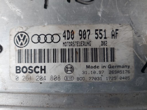 A4 B5 2.8 V6 4D0907551AF riadiaca jednotka motora