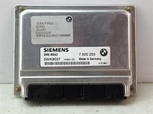 Компьютерный контроллер двигателя bmw e39 1996-2003 2.0 бензин 7500255 оригинал