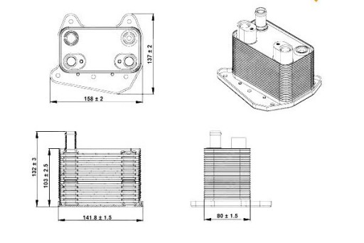 31234 8MO376755251 - МАСЛЯНЫЙ ОХЛАДИТЕЛЬ NRF MERCEDES ML 2.7 99- NRF