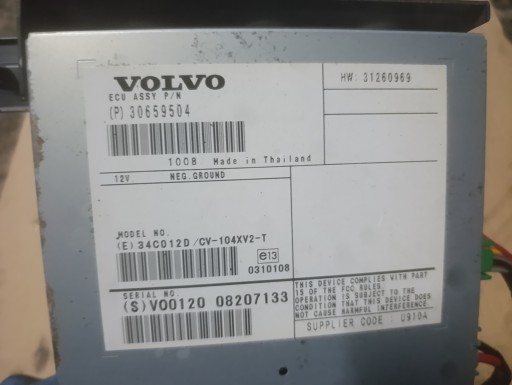 AMPLIFICATORE RADIA VOLVO S60 II V60 30659504