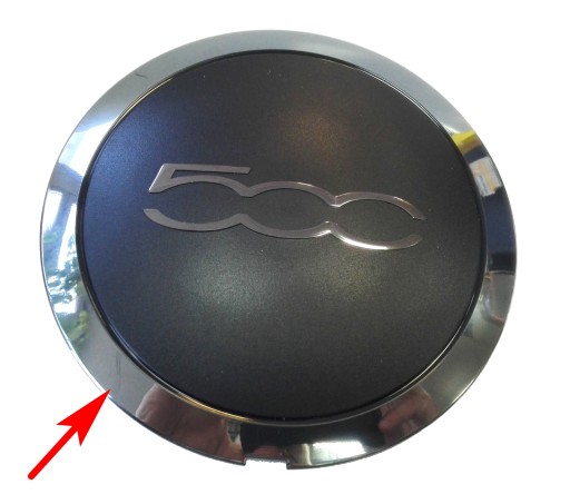 Колпачок FIAT 500 07-OR 51884867 графит хром