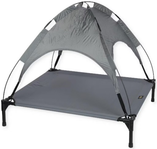 КРОВАТЬ ДЛЯ СОБАК С СОЛНЦЕЗАЩИТНЫМ КОЗЫРЬКОМ