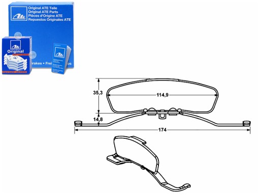 11.8116-0006.2 - ПРУЖИНА ТОРМОЗНОГО СУППОРТА [ATE]