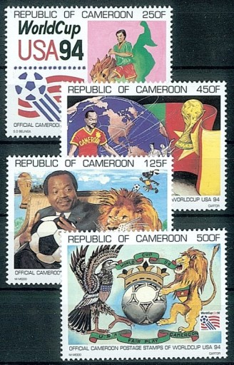 **WM94 Kamerun 1210-13 - MISTRZOSTWA ŚWIATA W PIŁCE NOŻNEJ 1994