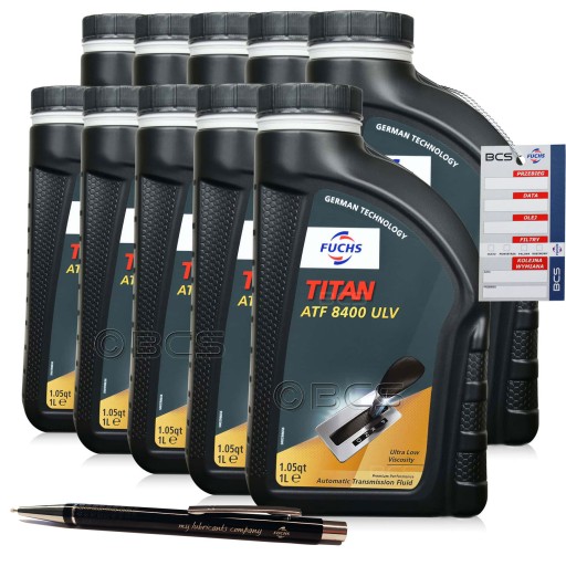 10 литров масла fuchs titan atf 8400 ulv aw-2 dexron ulv ford mercon ulv 10л