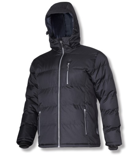 Лахті Куртка утеплена стьобана чорна. M