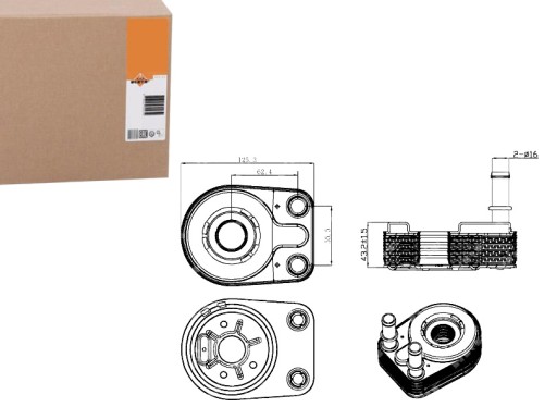 PRO/31323 - МАСЛЯНЫЙ ОХЛАДИТЕЛЬ FIAT DOBLO 1.9D 00- NRF