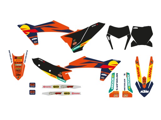 43027189 - BLACKBIRD VENEER DHL FACTORY KTM SX EXC 2023-24