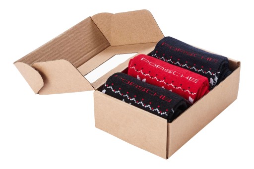 НАБІР З 3 ПАР РІЗДВЯНИХ ШКАПЕТОК PORSCHE РОЗМІР. 39 - 41