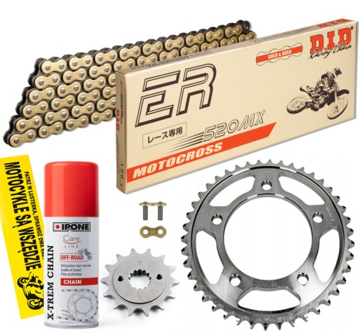 DID520MX-114 JTF565.14 - КОМПЛЕКТ ПРИВОДУ DID MX JT YAMAHA WR 450 F 2010-16