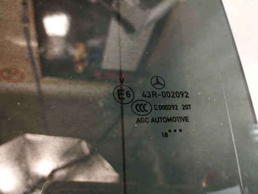 Mercedes-Benz E W213 2018 window door left rear part A2137359500