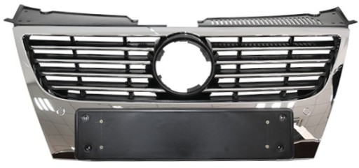 88531773502 - Решітка радіатора передня VW PASSAT B6 без отворів Нова