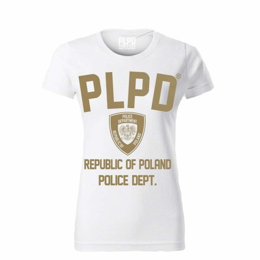 PLPD - жіноча біло-бежева футболка - XL