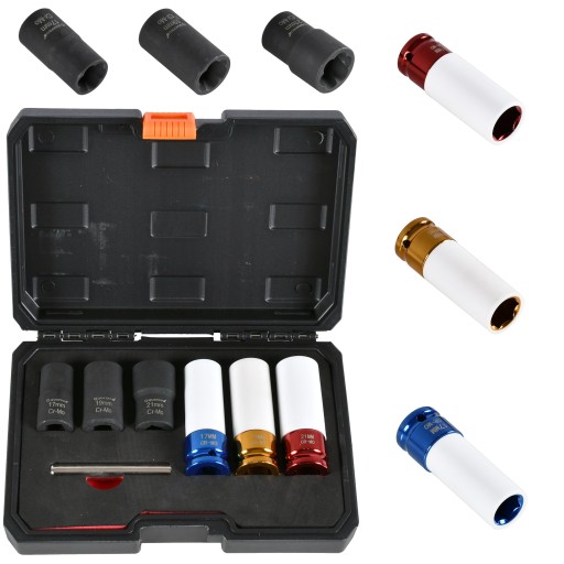 НАБОР ТОРЦЕВЫХ КЛЮЧЕЙ ДЛЯ АЛЮМИНИЕВЫХ ДИСКОВ, 6 ЭЛЕМЕНТОВ