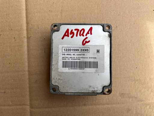 Компьютерный контроллер двигателя opel astra g 1998-1004 1.8 12201599