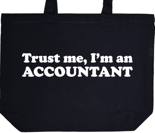 TRUST ME I'M AN ACCOUNTANT torba zakupy prezent