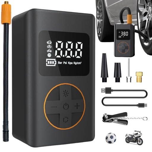 АВТОМОБИЛЬНЫЙ КОМПРЕССОР, ПОРТАТИВНЫЙ ВЕЛОСИПЕДНЫЙ НАСОС, АККУМУЛЯТОР