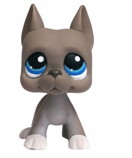 LPS LITTLEST PET SHOP SZARY DOG NIEMIECKI