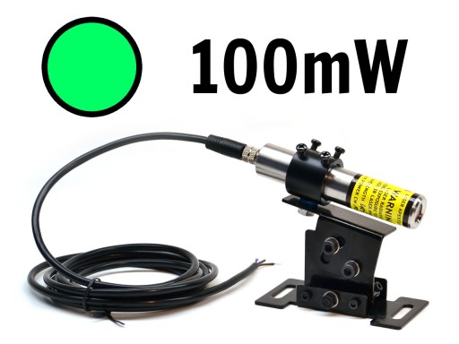 Lineárny laser zelený 100mW IP67 520nm LAMBDAWAVE