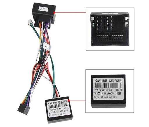 Куб ISO для радіо Passat GOLF VW SKODA CAN BUS