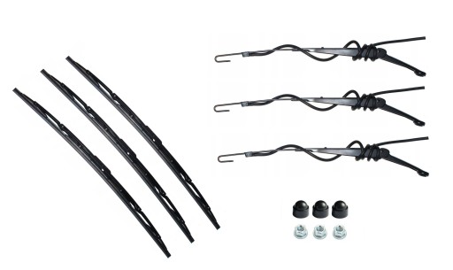 MAN L2000 93-06 - 3x важіль 3x металевий склоочисник