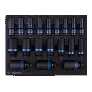 НАБОР УДАРНЫХ НАСАДОК 1/2 19 шт. ДЛИННЫЙ 6-УГЛОВЫЙ,