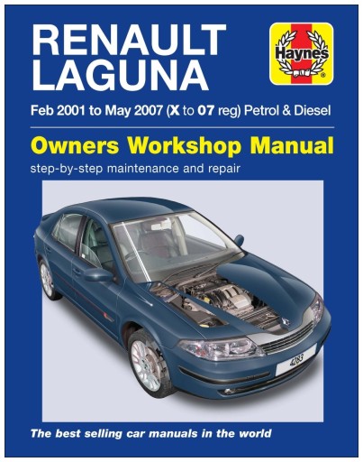 Керівництво по ремонту Renault Laguna (2001-2007) Haynes 24h