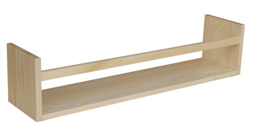 ПОЛИЦЯ IKA 80 ПІДВІСНА ДЕРЕВ'ЯНА ДОВГА ГЛИБОКА СОСНА