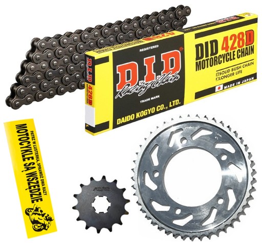 DID428D-124 SUNF222-15 - ПРИВОД КОМПЛЕКТ DID + SUN HONDA CBR 125 R 2004-2010